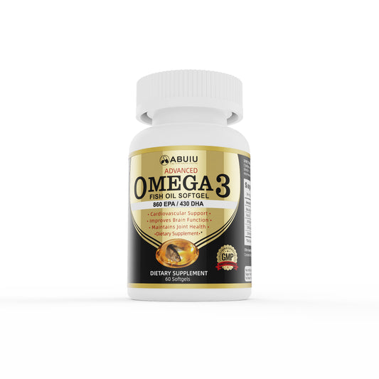 EPA, DHA, OMEGA-3 | 1000 MG FISH OIL - 60 SOFTGELS | SUPPORT HEART, JOINTS, COGNITIVE FUNCTION, BLOOD PRESSURE